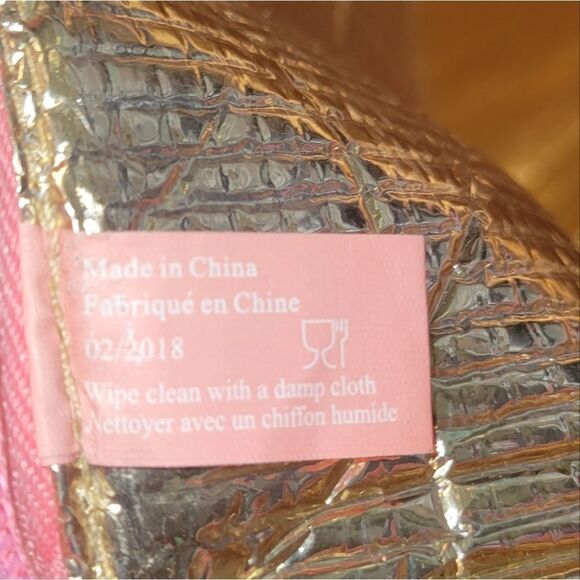 NWOT Victoria's Secret Pink White Striped Insulated Cooler Tote Bag Zippered - Picture 8 of 9